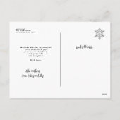 ファームハウスリースフォトコラージクリスマス シーズンポストカード (裏面)