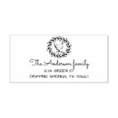 ファームハウスリース差出人住所ゴムスタンプ セルフインキングスタンプ (デザイン)