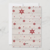 ファームハウスリース素朴クリスマスw家族写真 シーズンカード (裏面)