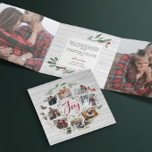 ファームハウスリース |写真数々の 三つ折りクリスマスカード