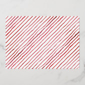 ファームハウスレッドクリスマストラック |休日の写真 箔シーズンカード (裏面)