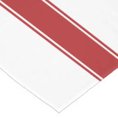 ファームハウスレッドグレインサックストライプのテーブルランナー ショートテーブルランナー (コーナー)