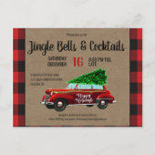 ファームハウスレッドバッファロープレイドクリスマスパーティー 案内ポストカード (正面)