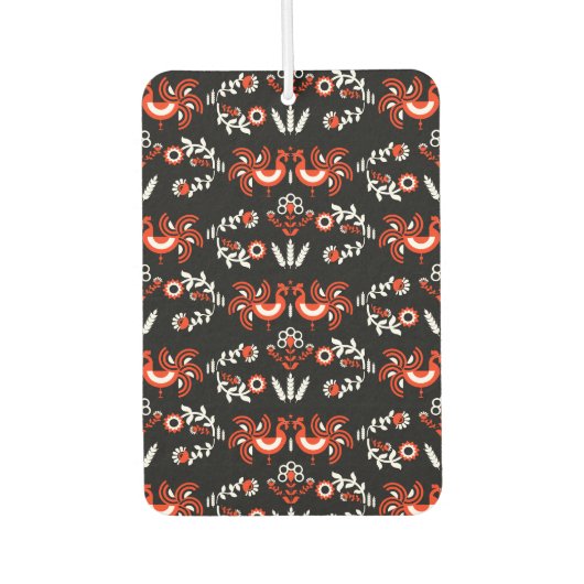 ファームハウスロースターカントリーサイドホームデコール カーエアーフレッシュナー (正面)