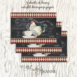 ファームハウスロースターコーヒーキッチンチョークデコップページ ラッピングペーパーシート