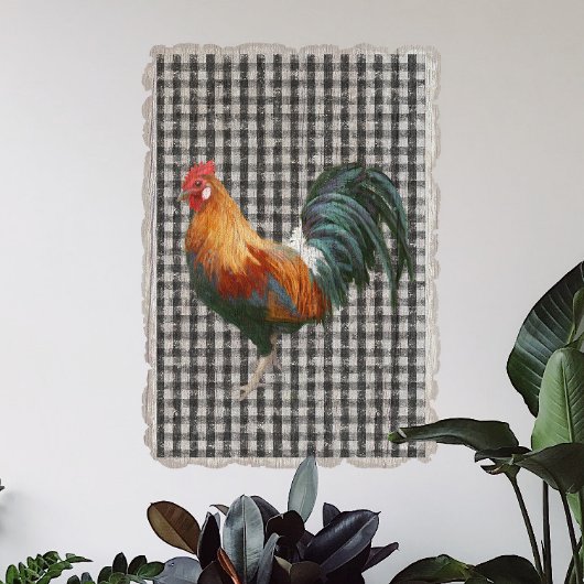 ファームハウスロースター白黒バッファローチェックプレイド 薄葉紙