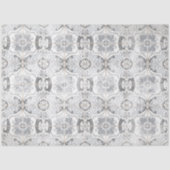 ファームハウスヴィンテージアンティークグレーホワイトタイルパターン 薄葉紙 (正面)