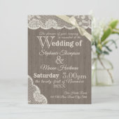 ファームハウスヴィンテージレースカントリーウェディング 招待状 (スタンド正面)