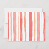 ファームハウス動物納屋周囲の庭ベビーシャワーありがとう サンキューカード (裏面)