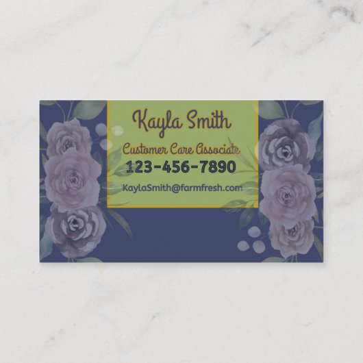 ファームハウス名刺 名刺 (裏面)