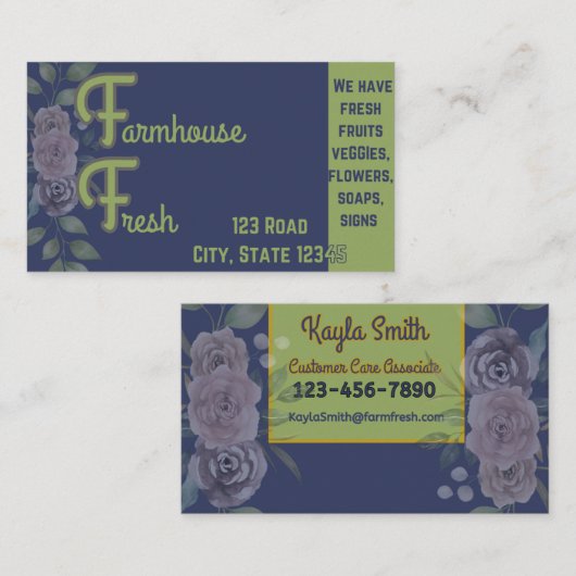 ファームハウス名刺 名刺 (正面/裏面)