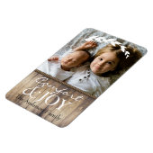 ファームハウス心地よい&ジョイファミリーフォト&名前 マグネット (左側)