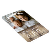 ファームハウス心地よい&ジョイファミリーフォト&名前 マグネット (右側)