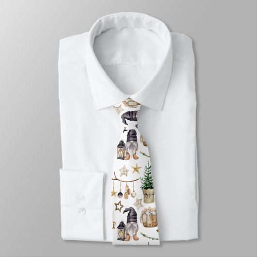 ファームハウス格言ベルズランタンクリスマスツリーログ ネクタイ (タイ)