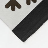 ファームハウス白黒バッファロープレイドディアスノーフレーク フリースブランケット (角)