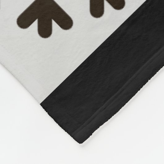 ファームハウス白黒バッファロープレイドディアスノーフレーク フリースブランケット (角)