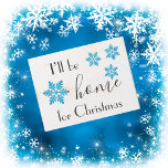 ファームハウス私はホームクリスマススノーフレーク ウッドボックスサイン<br><div class="desc">この風変わりなコテージのスタイルの木製の看板に青い雪の結晶を付けかわいらした「クリスマスの家に帰る」気持ちとファームハウスクリスマスの木製の看板。家の装飾と完璧な休日の贈り物に最適。</div>