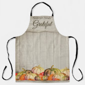 ファームハウス秋ウォーターカラーパンプキンス紅葉 エプロン (正面)