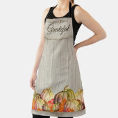 ファームハウス秋ウォーターカラーパンプキンス紅葉 エプロン (インサイチュ)