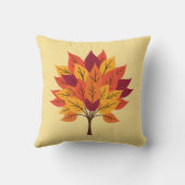 ファームハウス秋デコールウィズオータムツリーデザイン クッション (裏面)