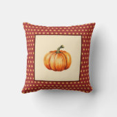 ファームハウス秋デコールウィズカボチャ – レトロ秋 クッション (裏面)