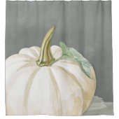 ファームハウス秋ホワイトカボチャ シャワーカーテン (正面)