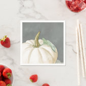 ファームハウス秋ホワイトカボチャ スタンダードカクテルナプキン (インサイチュ)