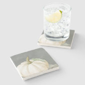 ファームハウス秋ホワイトカボチャ ストーンコースター (横)