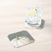 ファームハウス秋ホワイトカボチャ ペーパーコースター (インサイチュ)