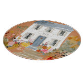 ファームハウス秋ポーチカスタムハウスナンバー カッティングボード (角)