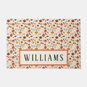 ファームハウス秋秋の家族パーソナライズされた名 ドアマット (正面)
