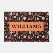 ファームハウス紅葉のファパーソナライズされたミリ名 ドアマット (正面)