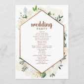 ファームハウス素朴の新田舎結婚式 プログラム (裏面)