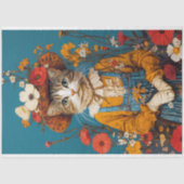 ファームハウス素朴の猫デコパージュ 薄葉紙 (正面)