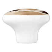 ファームハウス素朴ウエスタンカントリーブラウンコウィド セラミックノブ (側面)