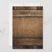 ファームハウス素朴ウッドゲート結婚式招待状 招待状 (裏面)