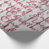 ファームハウス素朴ウッドスクリプトレタリング ラッピングペーパー (角)