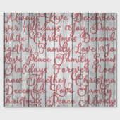 ファームハウス素朴ウッドスクリプトレタリング ラッピングペーパー (フラット)