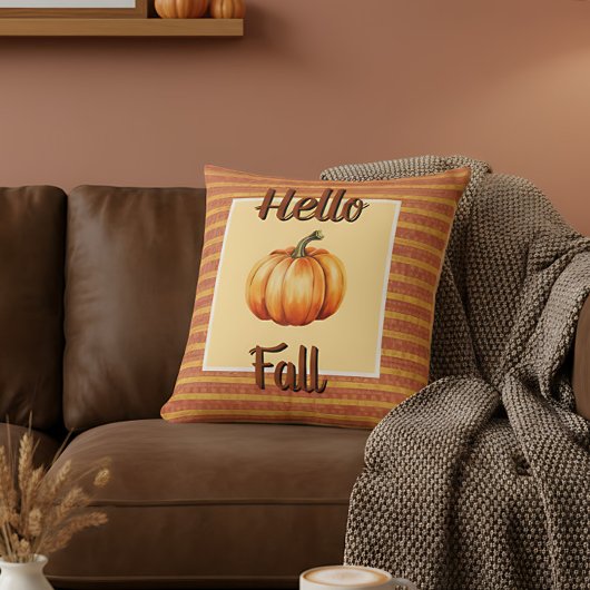 ファームハウス素朴オレンジパンプキンハロー秋デコール クッション