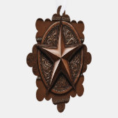 ファームハウス素朴カウボーイウェスタンカントリースター オーナメントカード (右)