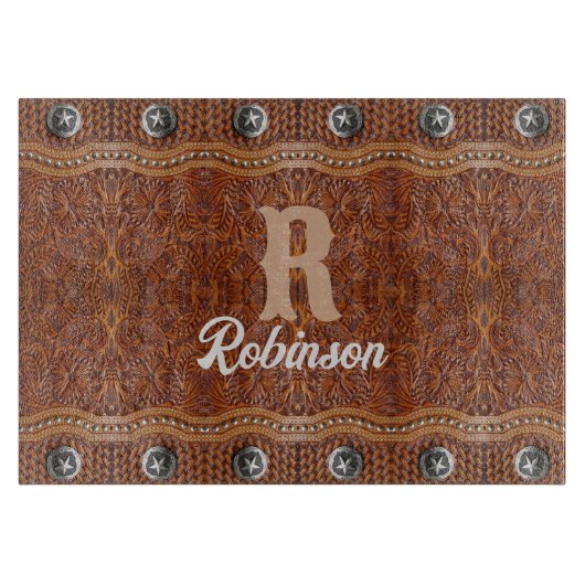 ファームハウス素朴カウボーイウェスタンカントリーパターン カッティングボード (正面)