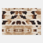 ファームハウス素朴カウボーイウエスタンカントリーカウイプリント ラッピングペーパーシート (正面)