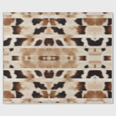 ファームハウス素朴カウボーイウエスタンカントリーカウイプリント ラッピングペーパー (フラット)