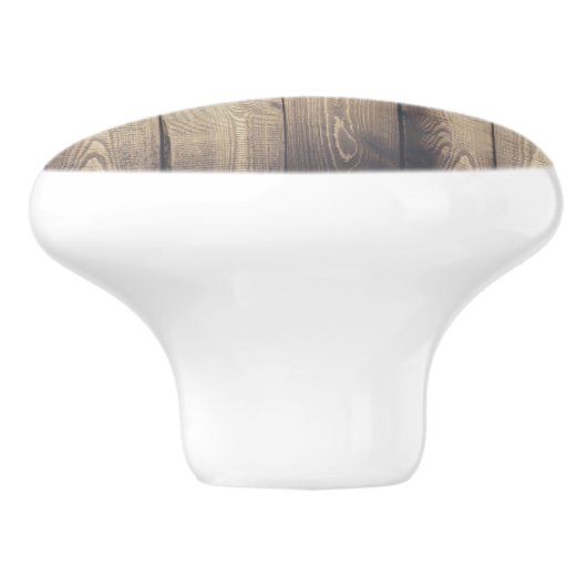 ファームハウス素朴カントリーウッドプランクス セラミックノブ (側面)