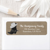 ファームハウス素朴カントリーカウボーイブーツバーフェイクラップ ラベル (インサイチュ)