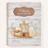 ファームハウス素朴カントリーファミリーベーキングレシピブック ノートブック (正面)