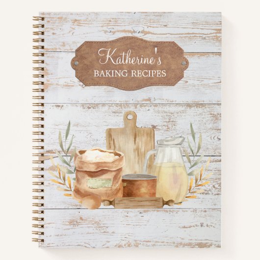 ファームハウス素朴カントリーファミリーベーキングレシピブック ノートブック (正面)