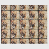 ファームハウス素朴キャビン万丈選手 ラッピングペーパー (フラット)