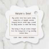 ファームハウス素朴クラフトハニーヴィンテージクイーンビー フェイバータグ (裏面)