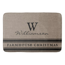 ファームハウス素朴クリスマスチキングバーラップモノグラム